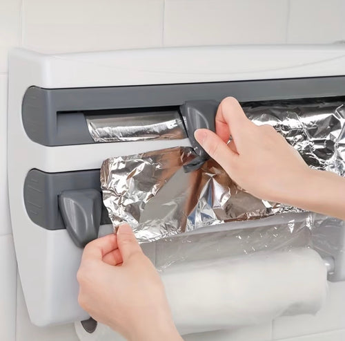 Distributeur de film étirable 3-en-1 – Coupe facile et sans gaspillage